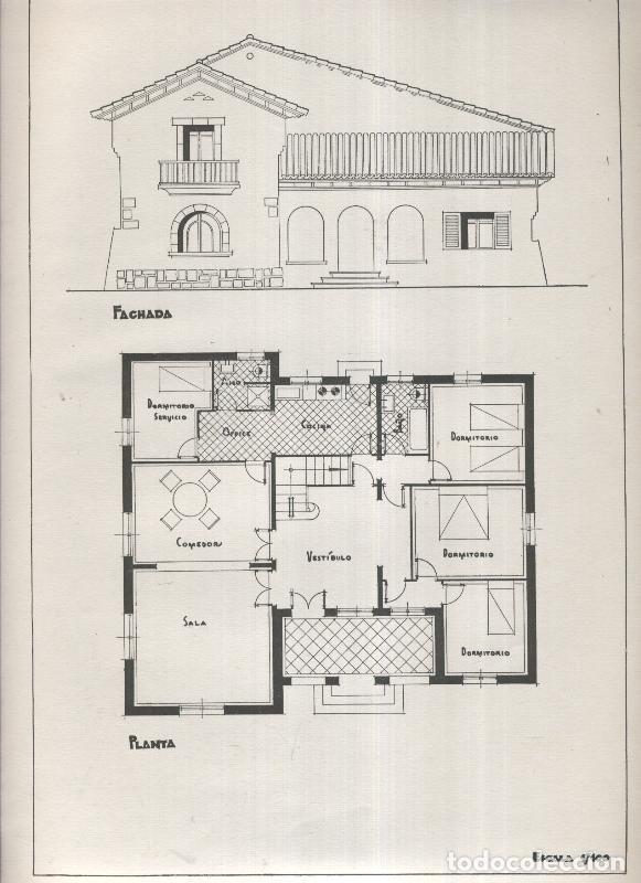Postcards: Planos modernos de Villas y Chalets modelo numero 37 - Varios