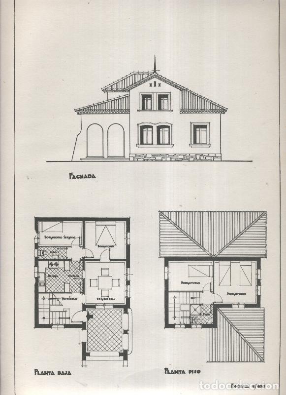 Postcards: Planos modernos de Villas y Chalets modelo numero 38 - Varios