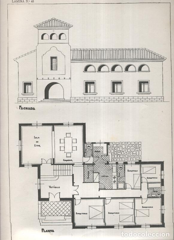 Postcards: Planos modernos de Villas y Chalets modelo numero 40 - Varios