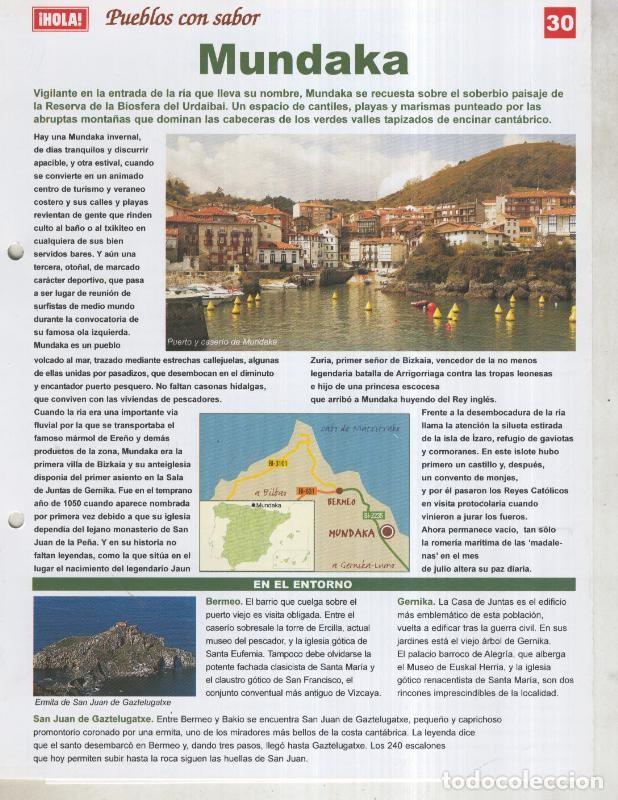 Cartes Postales: Guia HOLA de pueblos con sabor, ficha 30: Mundaka - Varios