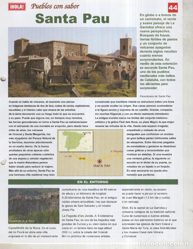 Postcards: Guia HOLA de pueblos con sabor, ficha 44: Santa Pau - Varios