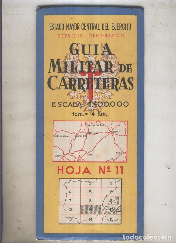 Postcards: GUIA MILITAR DE CARRETERAS numero 11 de 1959 - VARIOS