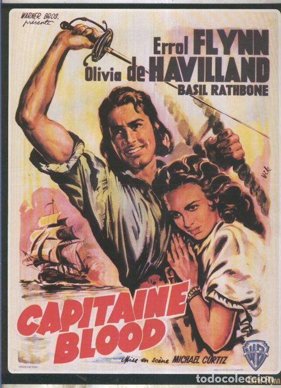 Postais: Galeria de estrellas lamina numero 060: Errol Flynn - Varios