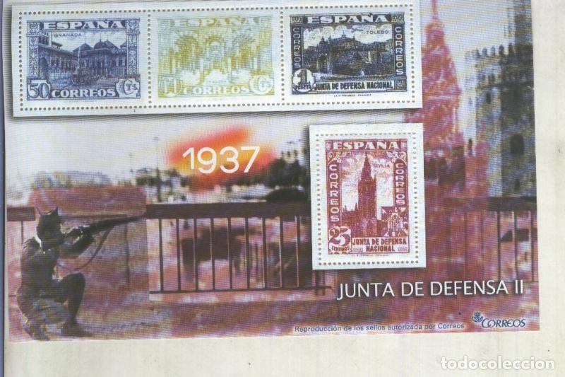 Postales: La Guerra Civil Espa&ntilde;ola en sellos de correos: Juego 4 sellos 1937: Junta de Defensa II - varios