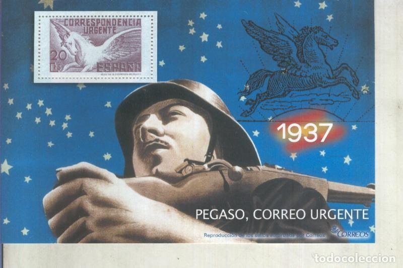 Postales: La Guerra Civil Espa&ntilde;ola en sellos de correos: Juego 1 sellos 1937: Pegaso, correo urgente - varios