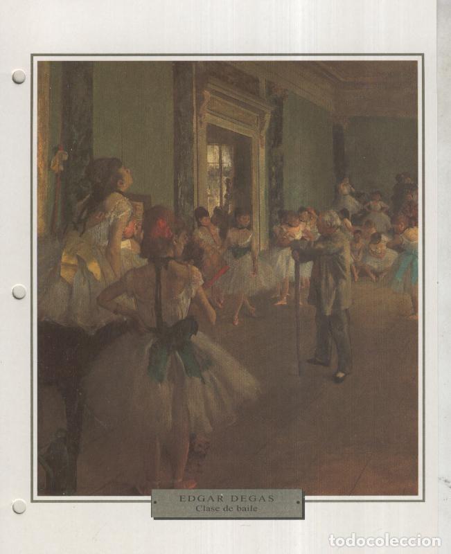 Cartoline: Lamina 43: Edgar Degas: Clase de baile - Varios