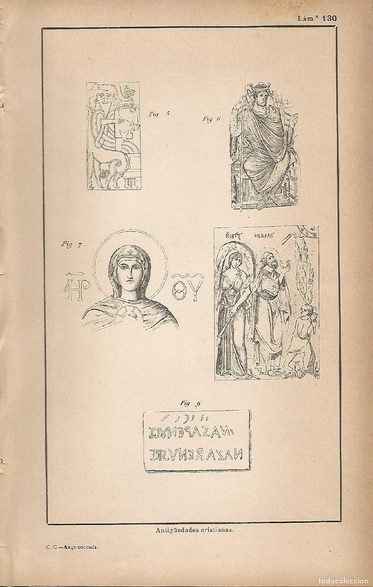 Postkarten: Lamina 130: Antiguedades cristianas - C&eacute;sar Cant&uacute;