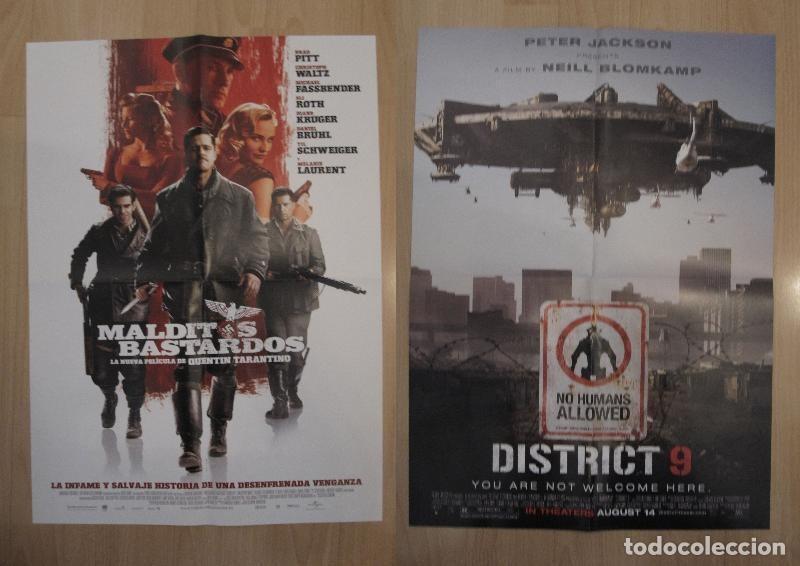 Postales: Poster doble cine: Malditos bastardos y District 9 - Varios
