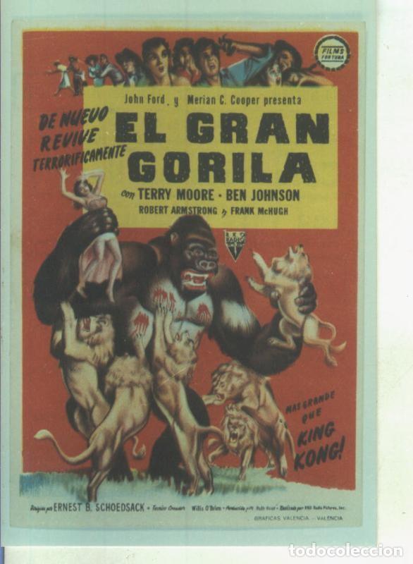 Postales: Foto cine 026: El gran gorila (Terry Moore-Ben Johnson) - Varios