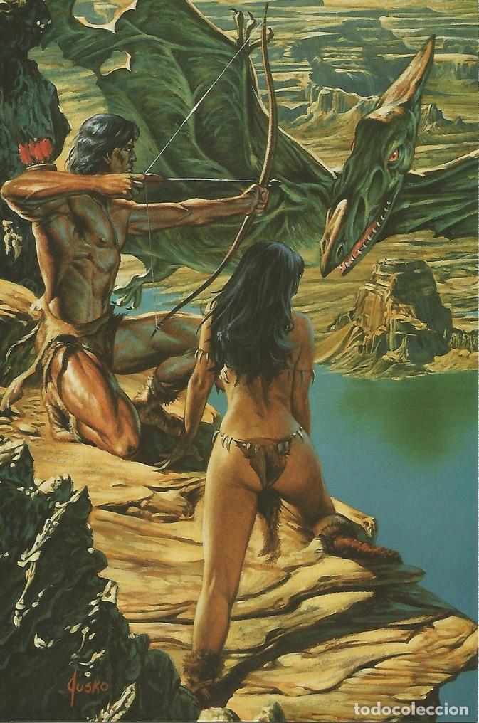 Postales: Colossal Card 23: Joe Jusko. Thipdar Attack - Joe Jusko