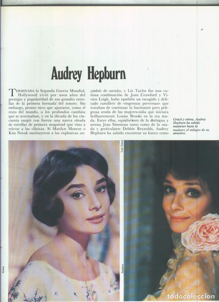 Postales: Audrey Hepburn: 17 paginas, 44 fotos color y blanco/negro - varios