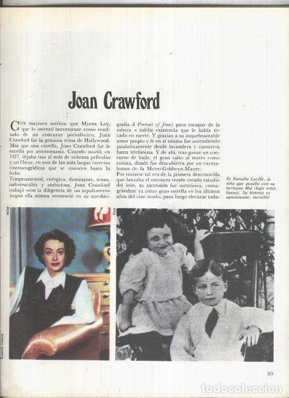 Cartes Postales: Joan Crawford: 19 paginas, 42 fotos color y blanco/negro - varios