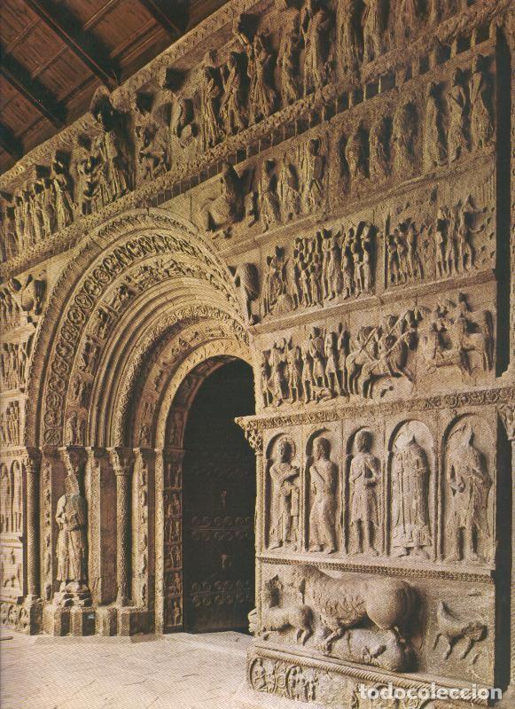 Cartoline: Album Grafico de Espa&ntilde;a lamina 40: Portada Romanica de Ripoll, Gerona - Varios