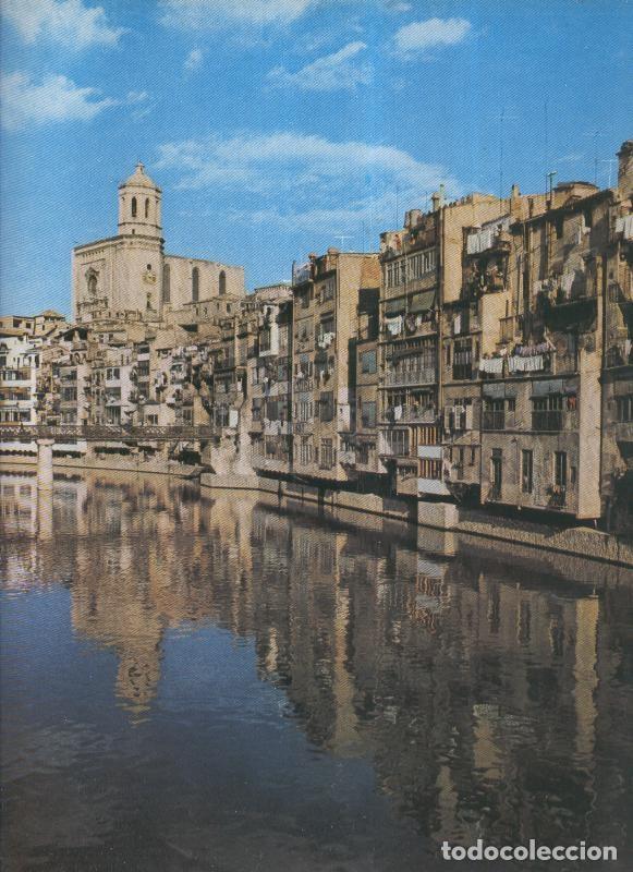 Postkarten: Album Grafico de Espa&ntilde;a lamina 65: El rio Onyar, Gerona - Varios