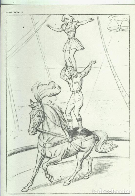 Cartoline: Lamina Emilio Freixas serie XXXV numero 12: escena de circo - Varios