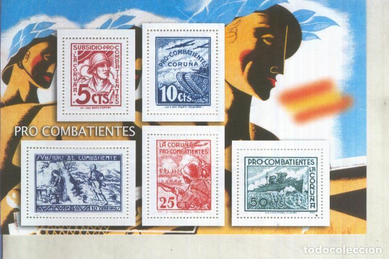Cartes Postales: La Guerra Civil Espa&ntilde;ola en sellos de correos: Juego 5 sellos: Pro combatientes - varios