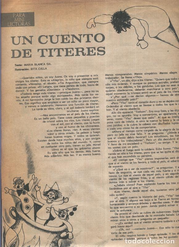 Cartes Postales: El Hogar y la Moda numero 1618 (15.9.1969): Un cuento de Titeres - Varios