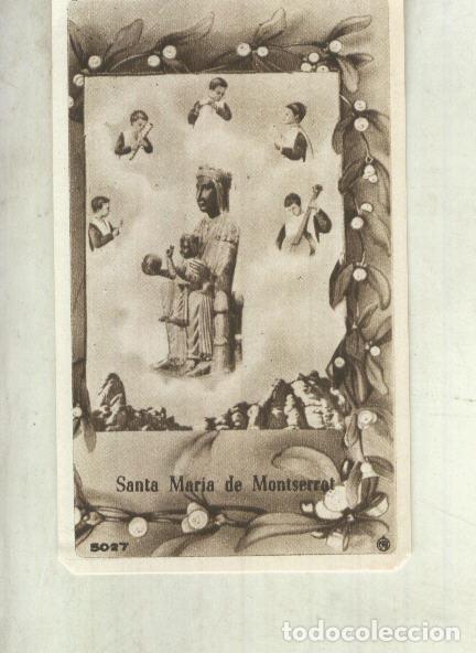 Cartes Postales: Estampa: Breu visita espiritual a Nostra Dona de Montserrat - varios