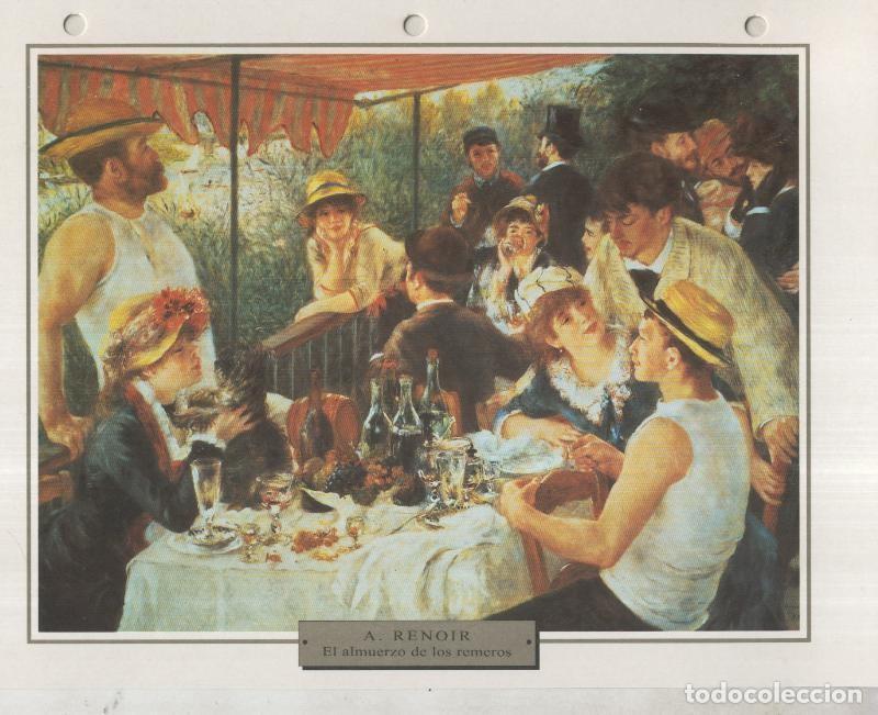 Postcards: Lamina 13: Auguste Renoir: El almuerzo de los remeros - Varios