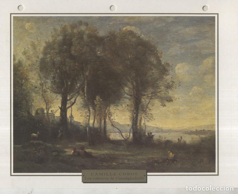 Postais: Lamina 23: Camille corot: Los cabreros de Castelgandolfo - Varios