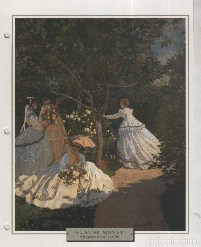 Postkarten: Lamina 57: Claude Monet: Mujeres en el jardin - Varios