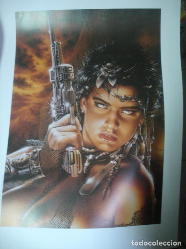 Postales: Poster numero 1 de Luis Royo: Pupilas de Desafio - Varios