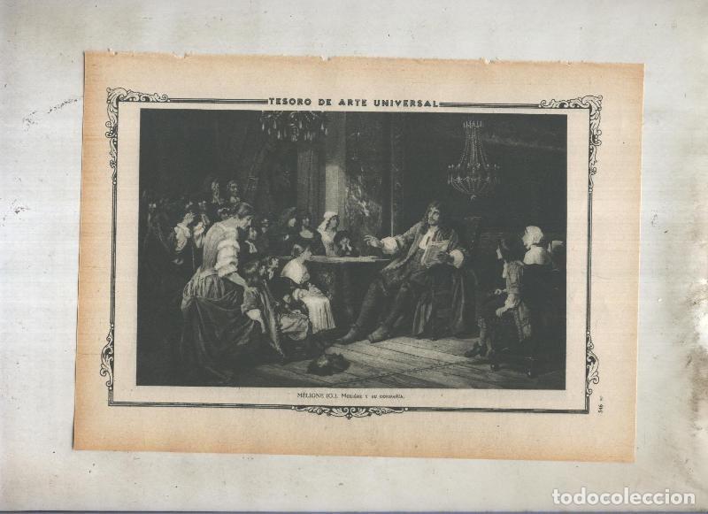 Postkarten: Lamina 113: Moliere y su compa&ntilde;ia de Meligne - Varios