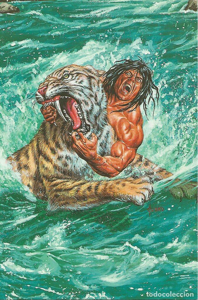 Postales: Colossal Card 08: Joe Jusko. Drowning the Tarag - Joe Jusko