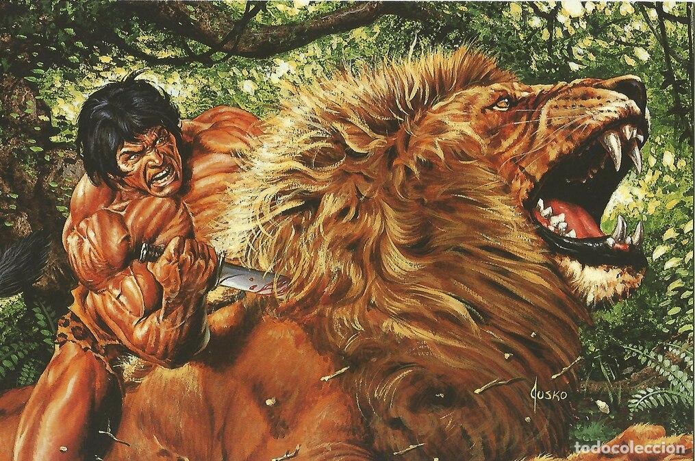 Postales: Colossal Card 50: Joe Jusko. Blood Frenzy - Joe Jusko