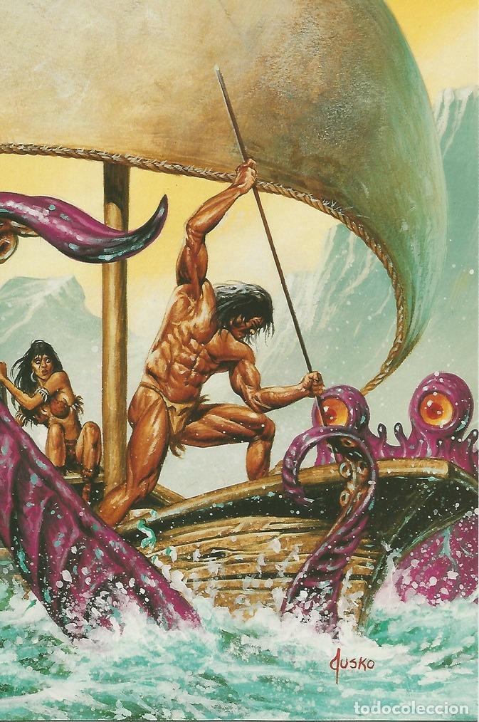Postcards: Colossal Card 90: Joe Jusko. Tentacled Terror - Joe Jusko