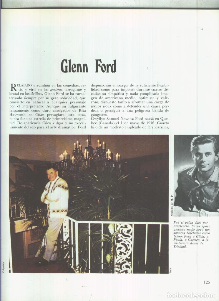 Postais: Glenn ford: 19 paginas, 35 fotos color y blanco/negro - varios