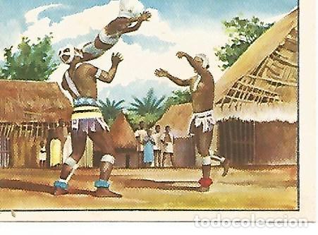 Cartes Postales: CROMO CHOCOLATES BATANGA - Album no 1 A traves de Africa. Serie V. Cromo no 7. Ritos con la muert