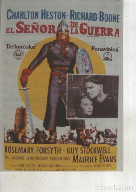 Postales: Foto cine 442: El se&ntilde;or de la guerra (Charlton Heston-Richard Boone) - Varios