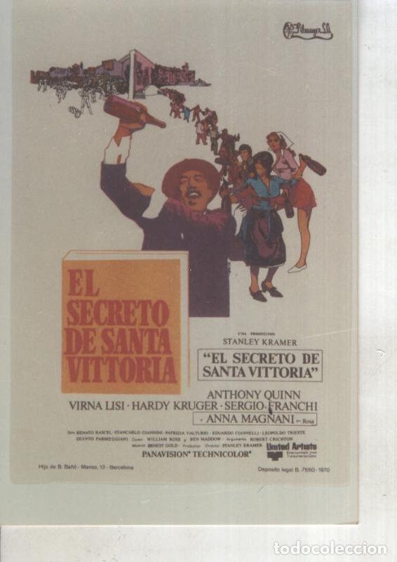 Postkarten: Foto cine 447: El secreto de Santa Vittoria (Anthony Quinn-Virna Lisi) - Varios