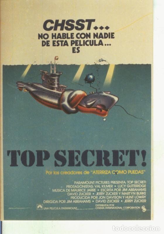 Postcards: Foto cine 519: Top Secret (Vall Kilmer) - Varios