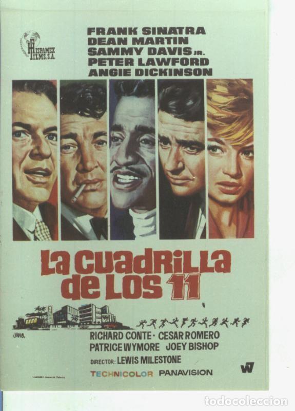 Postales: Foto cine 601: La cuadrilla de los 11 (Frank Sinatra-Dean Martin) - Varios