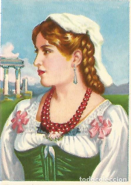 Postcards: CROMO RAZAS HUMANAS - no 21. Belleza italiana - Varios