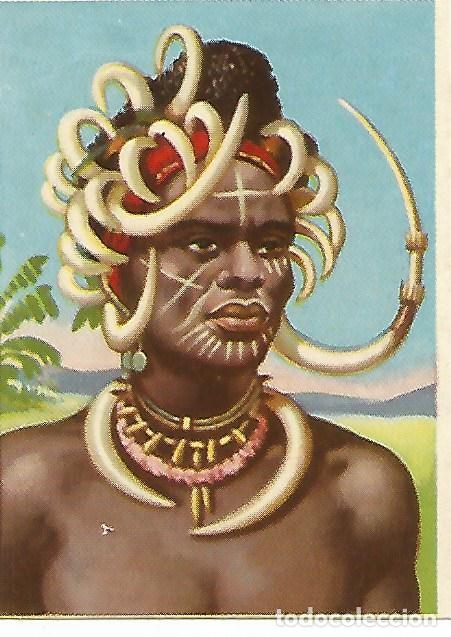 Postcards: CROMO RAZAS HUMANAS - no 170. Brujo Massai - Varios