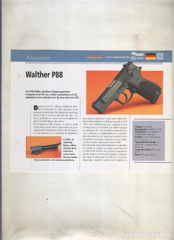 Postcards: Ficha revista Armas numero 12: Walther P88 (alemania) - Varios