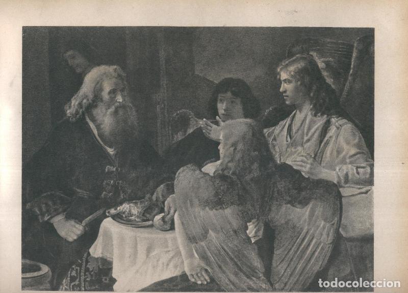 Cartoline: Rembrandt lamina 035: Abraham con los tres angeles - Varios