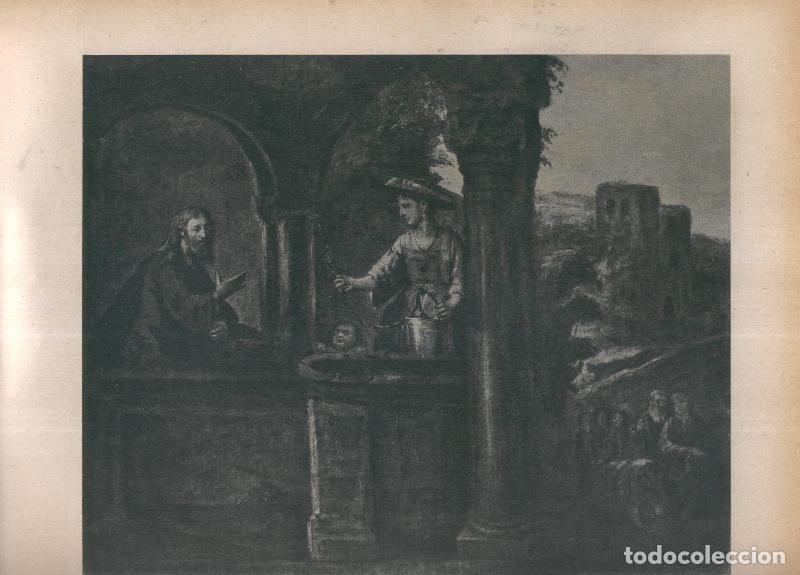Postais: Rembrandt lamina 059: Cristo y la samaritana - Varios