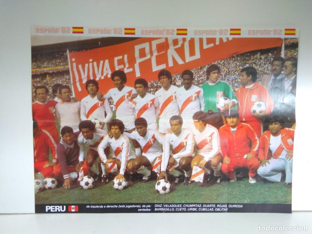 Postales: Poster Mundial 1982 numerado 12: Peru - Varios