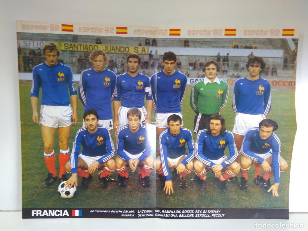 Postales: Poster Mundial 1982 numerado 09: Francia - Varios