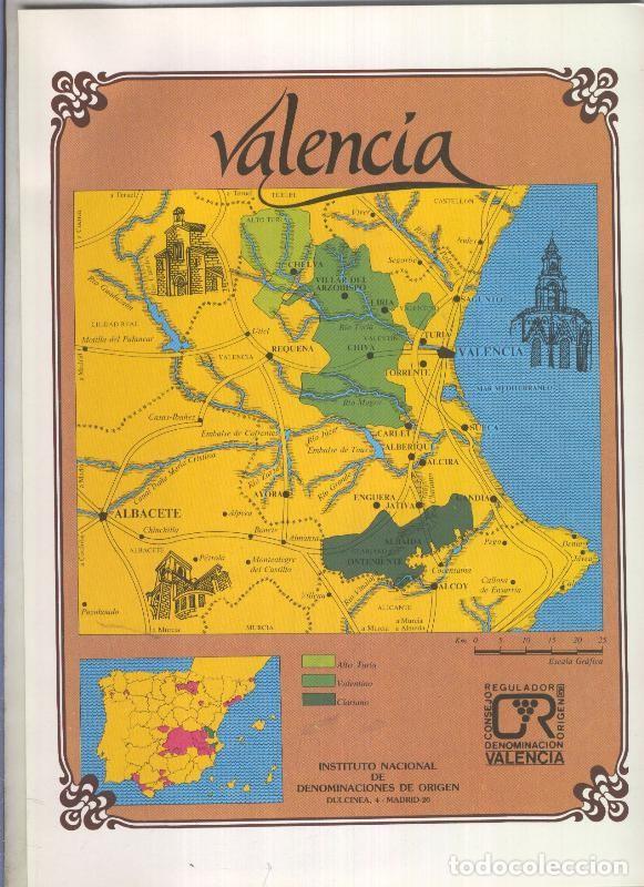 Postais: Vinos de Espa&ntilde;a: Denominacion de origen: Valencia - Varios