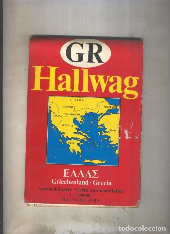 Cartes Postales: GR Hallwag: Grecia, escala 1:300000 - Varios