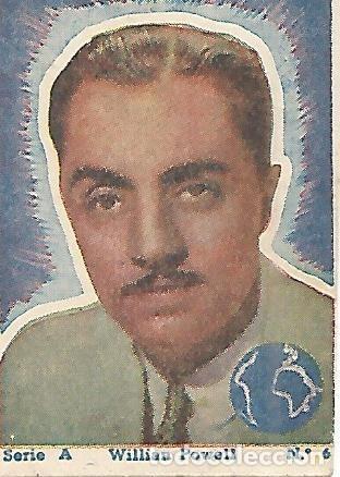 Postais: CROMO ESFERA 058: William Powell. Serie A no 6 - Varios