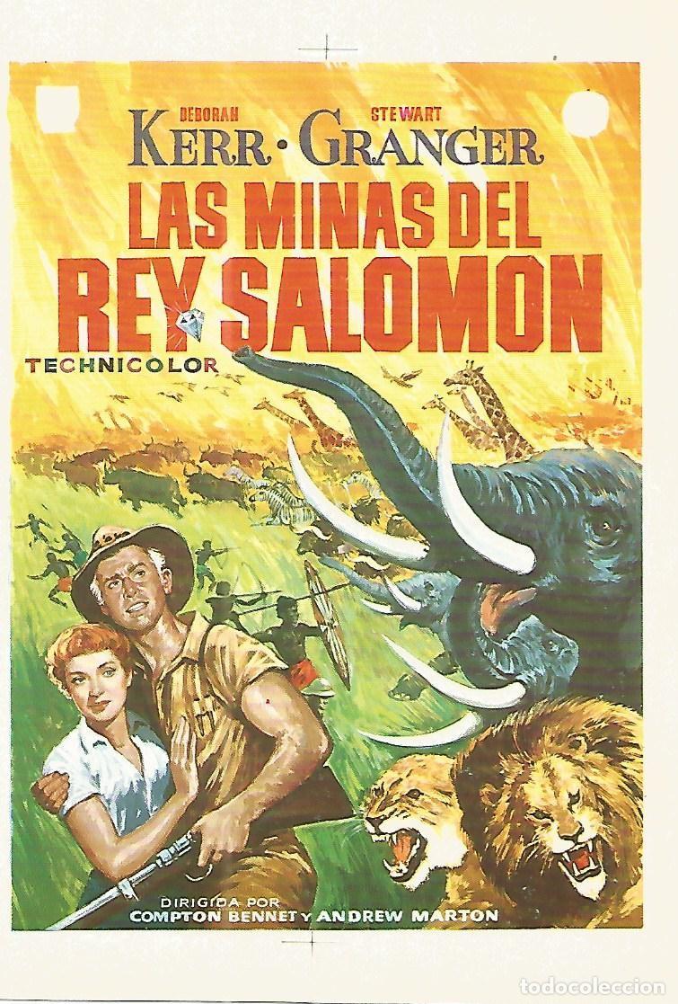 Postales: FLYER PUBLICITARIO 103: Film Las minas del conquista del rey Salomon - Varios
