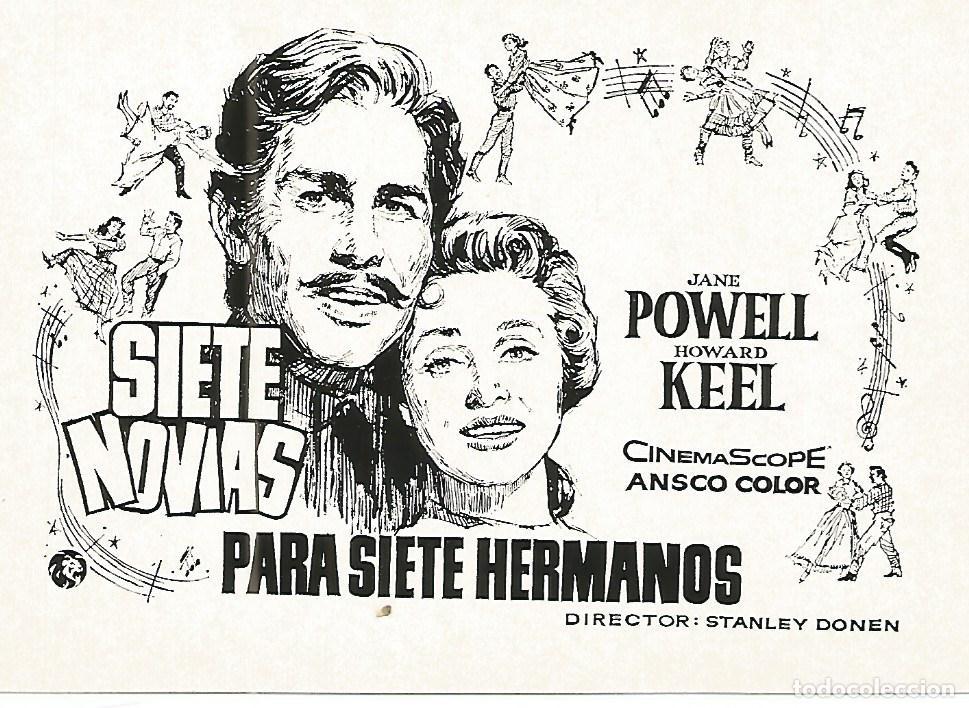 Postales: FLYER PUBLICITARIO 099: Film Siete novias para siete hermanos - Varios