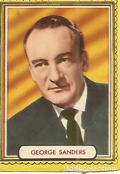 Cartes Postales: CROMO ALBUM FAMOSAS ESTRELLAS DE LA PANTALLA 069: GEORGE SANDERS - Varios