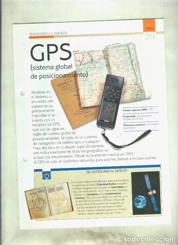 Postales: GPS (sistema global de posicionamiento): son 4 paginas y - varios